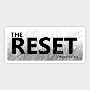 The Reset BW Any Sticker